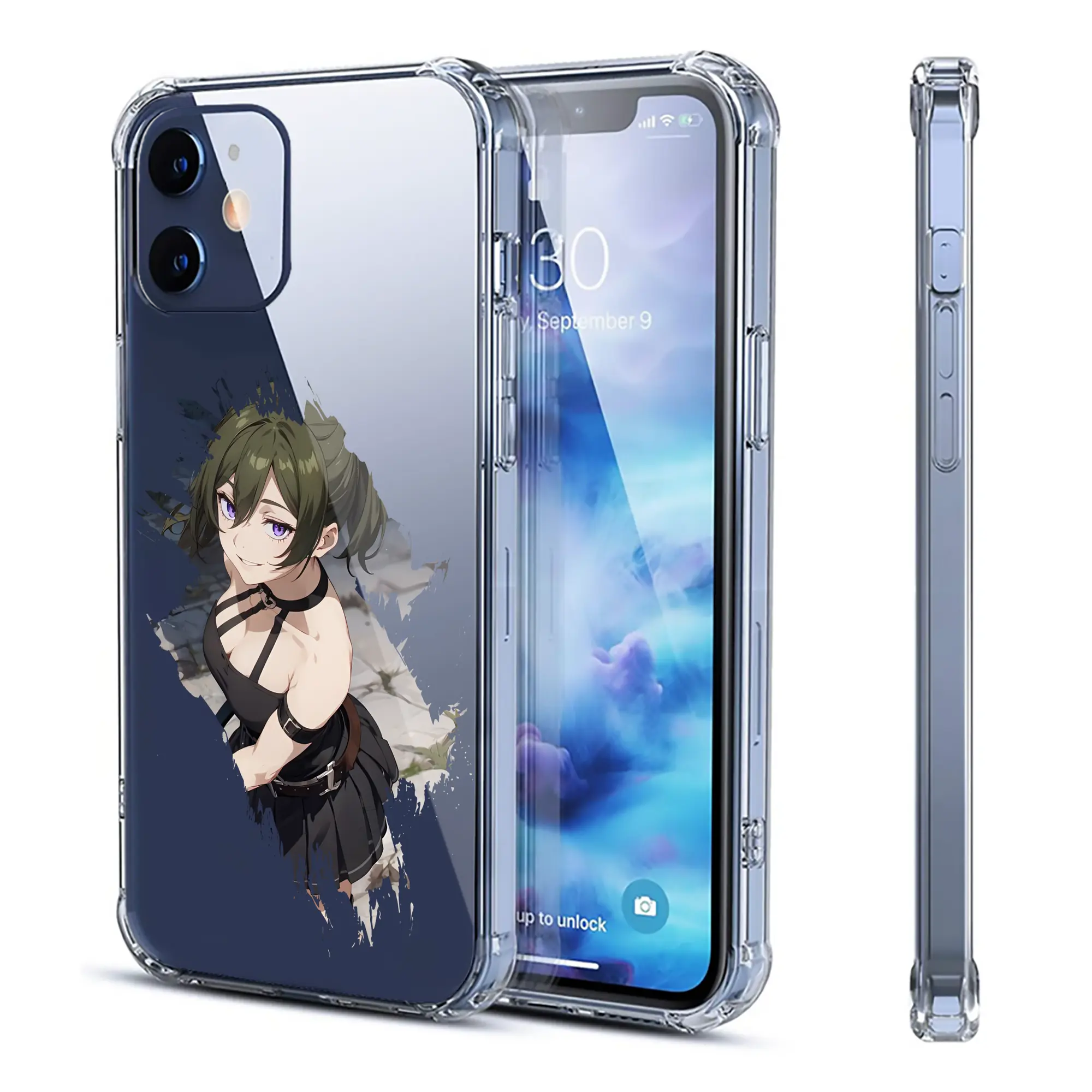 葬送のフリーレン（Frieren） グッズ,ユーベル（Übel） - IPhone 12シリーズ対応 ・ 透明スマホケース ・ クリアソフトケース ・ TPU素材 ・ 耐衝撃 ・ 高密着 ・ 防汚 防指紋 ・ 簡単着脱